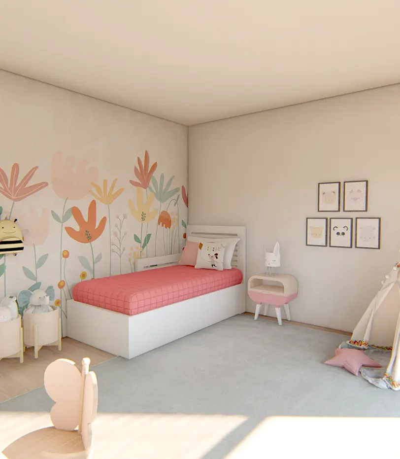 Quarto de criança decorado segundo o Feng Shui